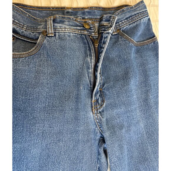 Vintage Private Club Fit Blue Denim Jeans Size 33, Faded Distressed Blue - Picture 8 of 10